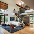 Contemporary U Shaped Residence with Separate Music Spaces