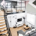 Loft Apartment Features Modern Scandinavian Interior with Industrial Twist