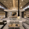 Contemporary Ranch-Style House with Strong Timber and Stone Features