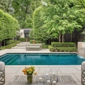 Luxury Custom Home with Elegant Landscaped Back Garden