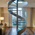 Loft-Style Penthouse Apartment in London with Metal Spiral Staircase