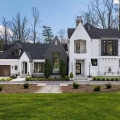 Exquisite Custom Home with Hybrid Modern Tudor Architecture