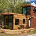 Elegant Shipping Container Tiny House with Rooftop Patio