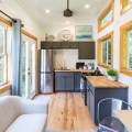 Mobile Tiny House with Spacious Kitchen and Main Floor Bedroom