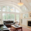 Timeless Elegant Barrel-Vaulted Living Room