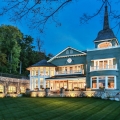 Whimsical Victorian Inspired Shingle Style Lake House