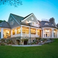 Shingle Style Summer Lake House with Classical Elements