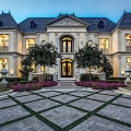 French Renaissance Chateau Style Mansion with Elegant Curb Appeal