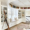 Gorgeous Built-In “Oval Office” with Exquisite Coffered Ceiling