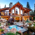 Lake Tahoe Rustic Transitional Style Mountain Home