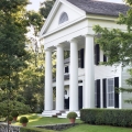 Classic Greek Revival House on a Wooded Hillside