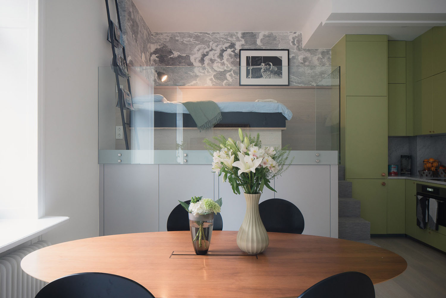 476-sq-ft-Studio-Apartment_7 Tiny Studio Apartment with Open Sleeping Loft