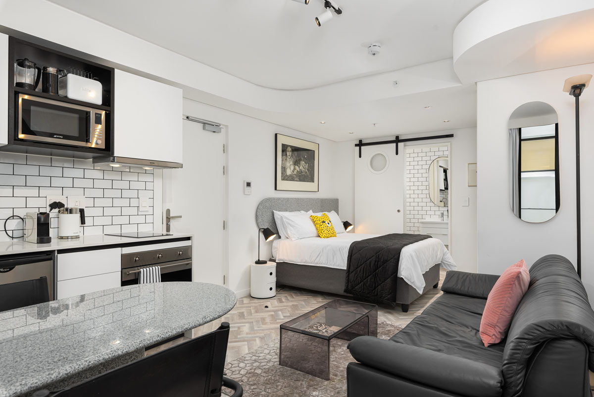 Futuristic Apartment with Abstract Minimalist Architectural Design - Cape Town, South Africa