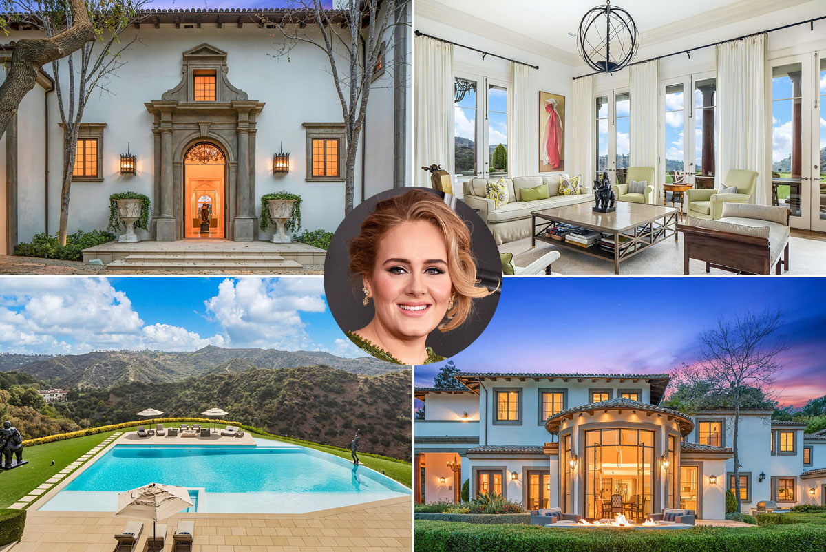 Adele’s Stunning Mediterranean-Style Beverly Park Estate in Los Angeles, California Adele House