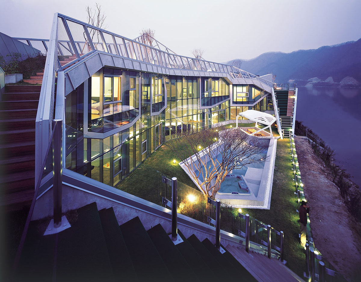 Architectural-Island-House_1 Contemporary-Home-South-Korea