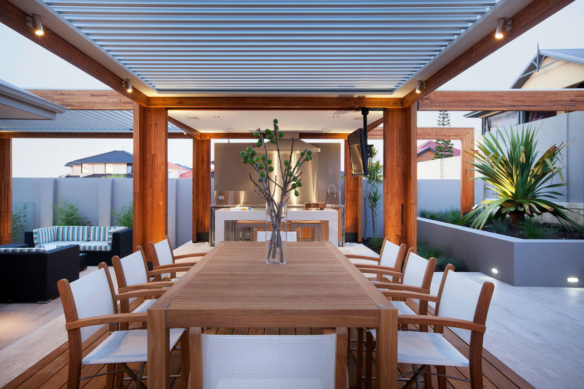 Backyard-With-Teak-Decking_13 Outdoor Kitchen