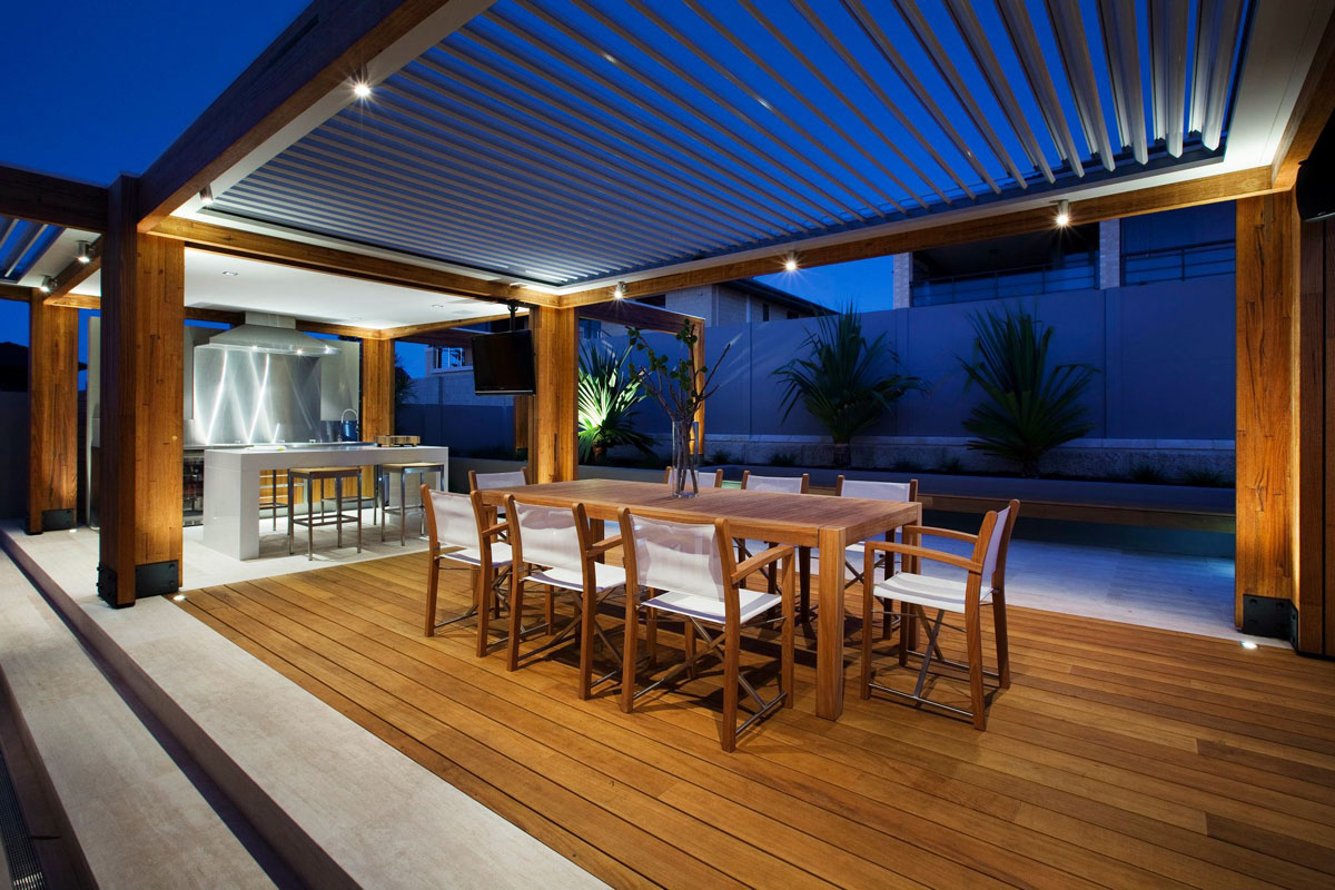 Backyard-With-Teak-Decking_2 Louvred Rooves