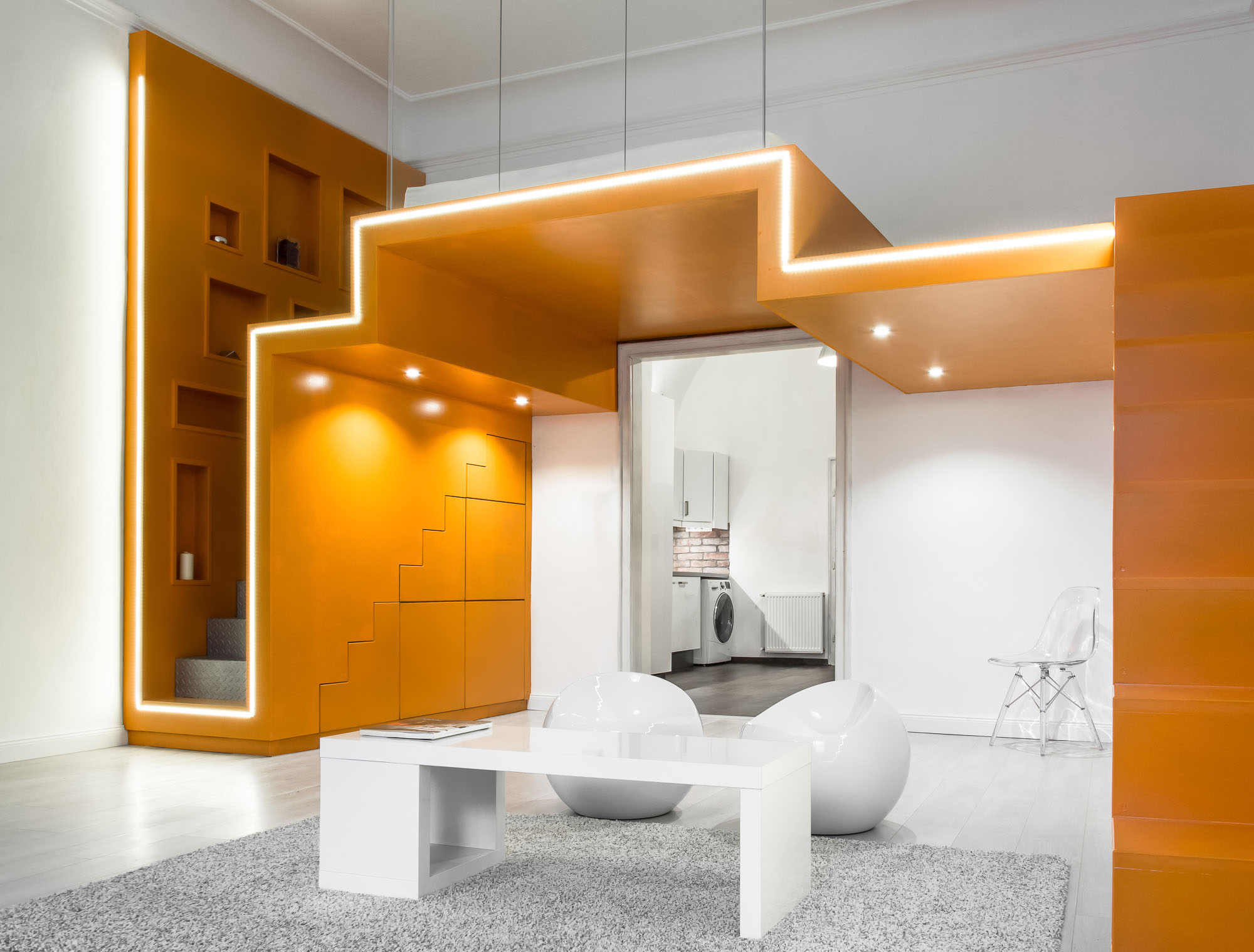 Batlab-Budapest-Loft_2 Elegant Modern Apartment with Bedroom Loft
