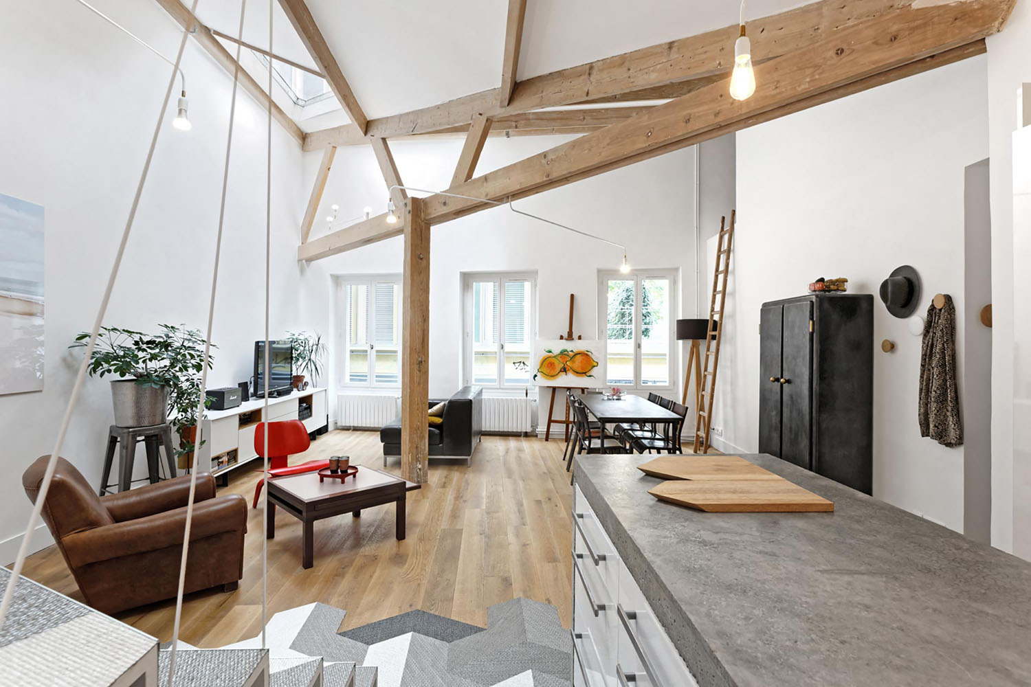 Belleville-Paris-Loft_2 Hip Apartment in Paris
