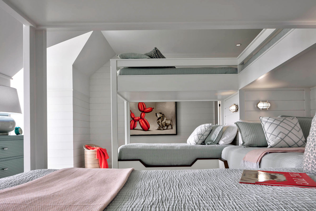 Coastal Style Home Bunk Bedroom - Centreville, Maryland