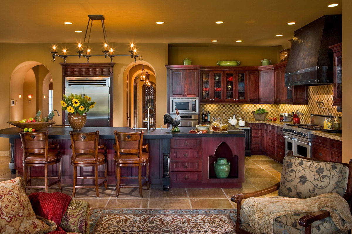 Classic Spanish Style Luxury Kitchen - Palm Desert, California