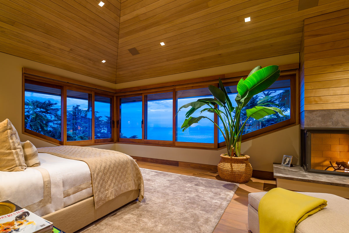 Coastal Ocean View Home - Santa Barbara, California Ocean View Bedroom
