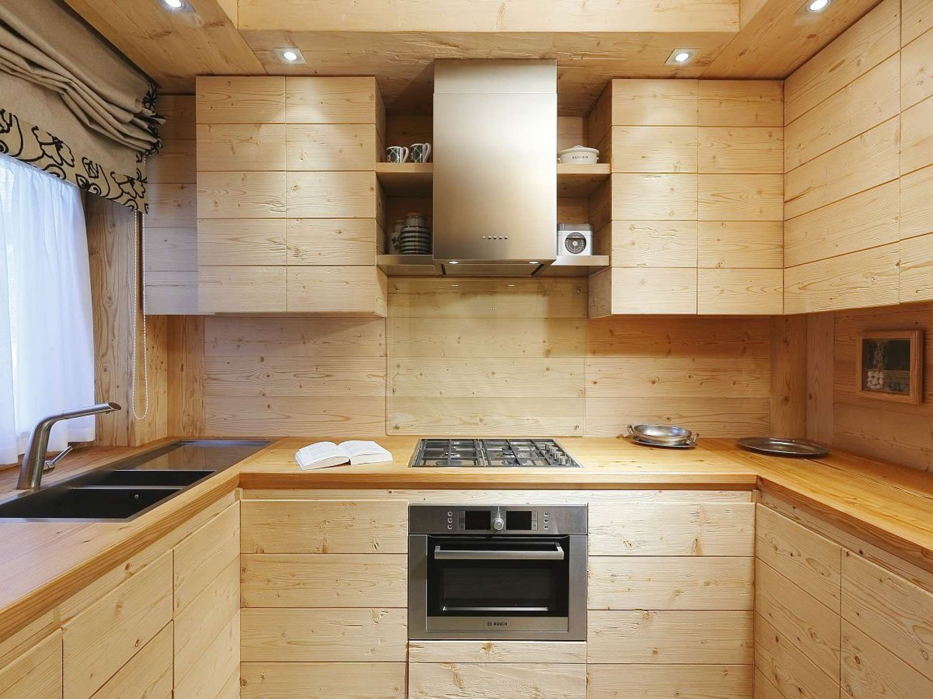Cojana-in-Ampezzo_5 Rustic Natural Wood Kitchen Cabinets