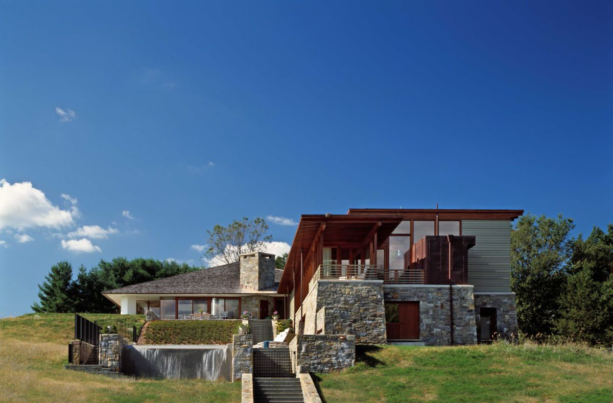 Contemporary-Stone-and-Wood-House_3 Contemporary House made of wood and stone