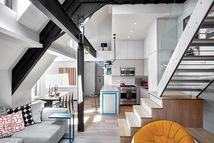 Downtown Abbey: Former Church Converted into Small Duplex Penthouse Apartment - Manhattan, NYC