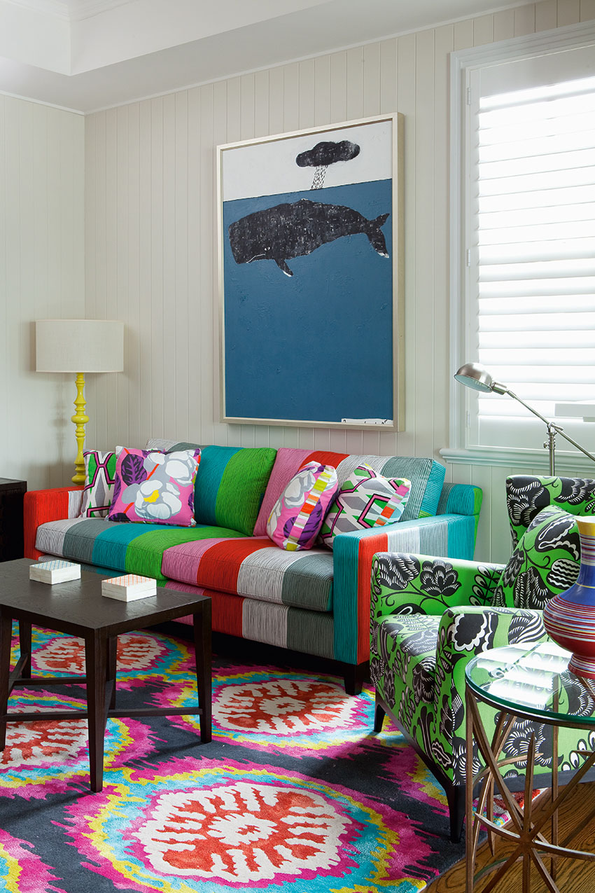Eclectic-Decor_4 Colorful Sofa in Jamaican inspired Decor