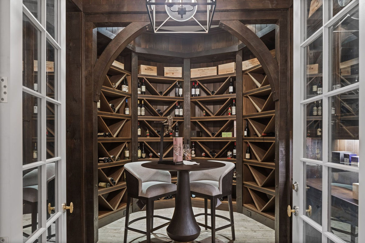 Luxury Grand Estate with Old World Charm - Mill Neck, Long Island, New York Wood Wine Cellar
