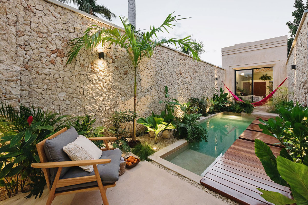 Elegant Cozy Vacation Villa - Merida, Yucatan, Mexico Urban Tropical Oasis