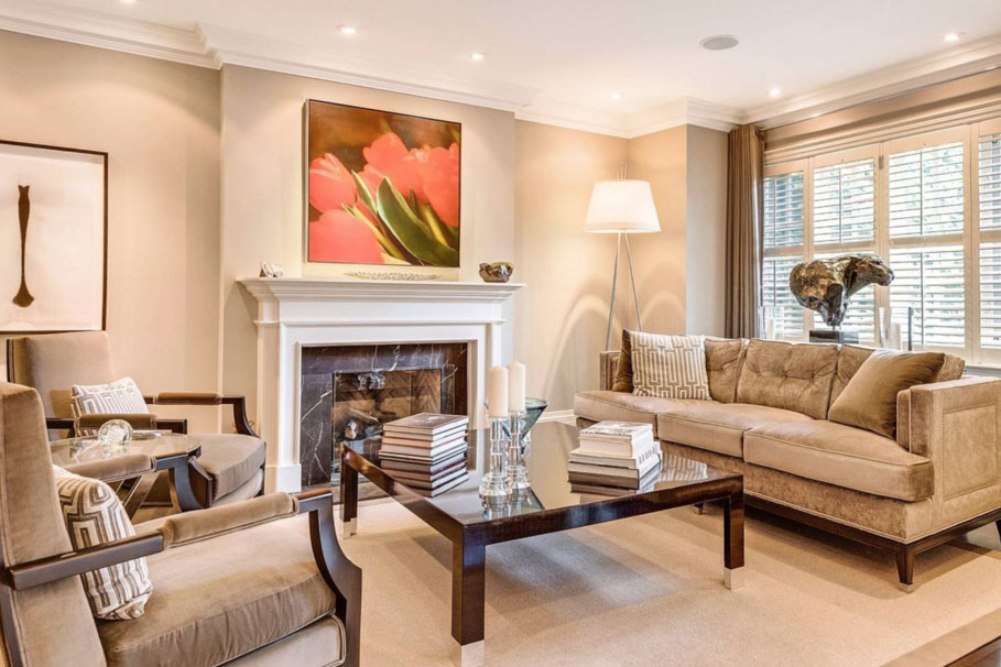 Elegant Custom Home Contemporary Interiors - Toronto, Ontario, Canada
