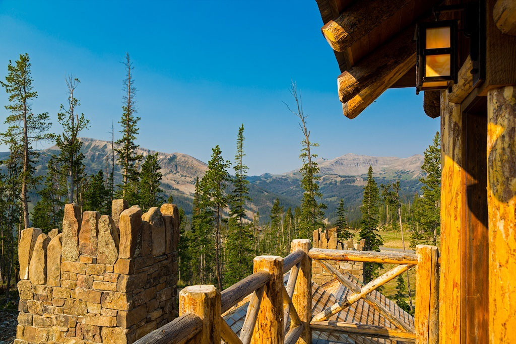 Foxtail-Residence-Montana_12 Big Sky Montana Balcony with Mountain View