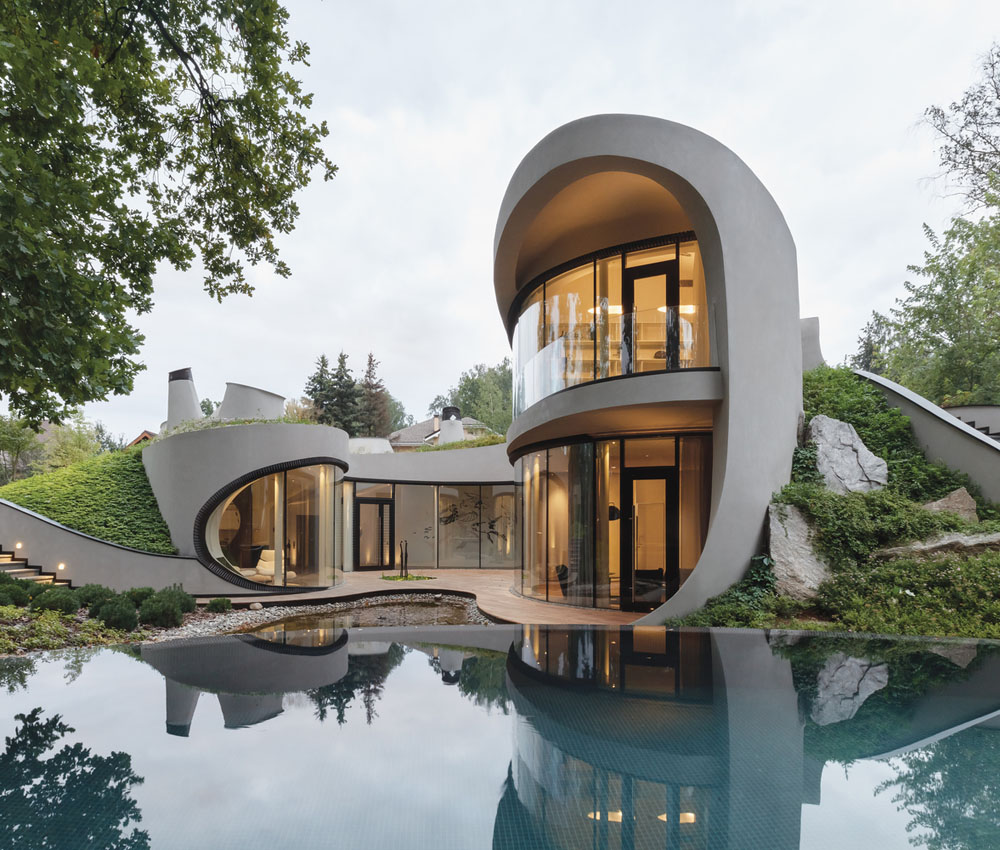 Futuristic House Balances Architectural and Natural Design - Moscow, Russia