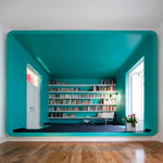 Contemporary Townhouse With Dramatic Colors