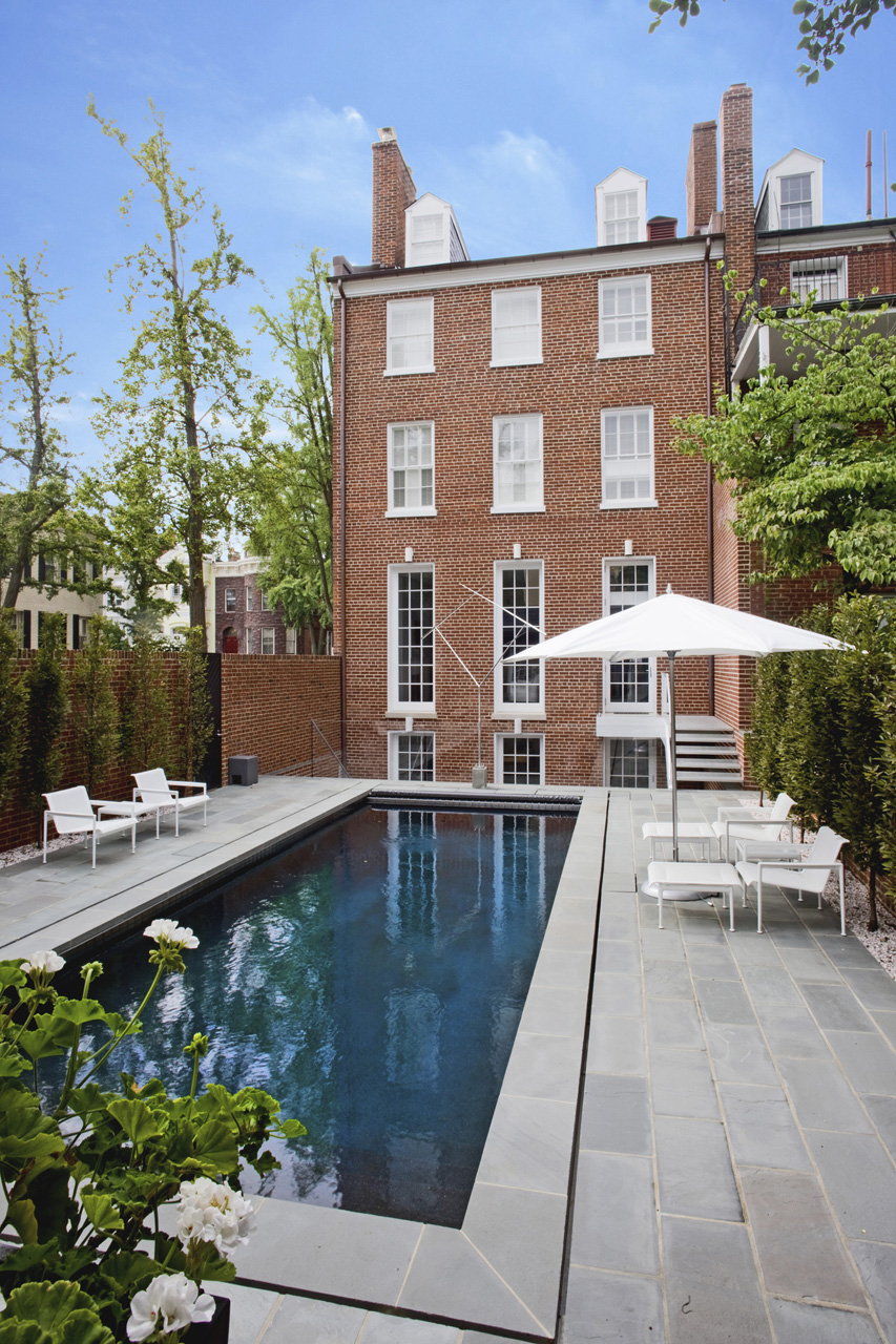 Georgetown-Federal-Era-Townhouse_18 Georgetown Townhouse with Swimming Pool