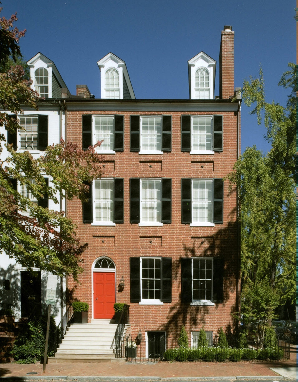 Georgetown-Federal-Era-Townhouse_20 Federal Style Architecture in Georgetown Washington D. C.