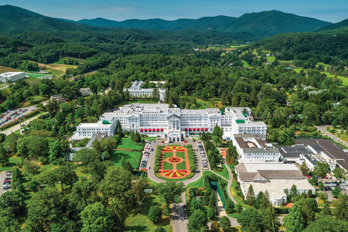America’s Resort The Historic Greenbrier Hotel - White Sulphur Springs, West Virginia The Greenbrier, a National Historic Landmark in the Allegheny Mountains with Classic Architecture