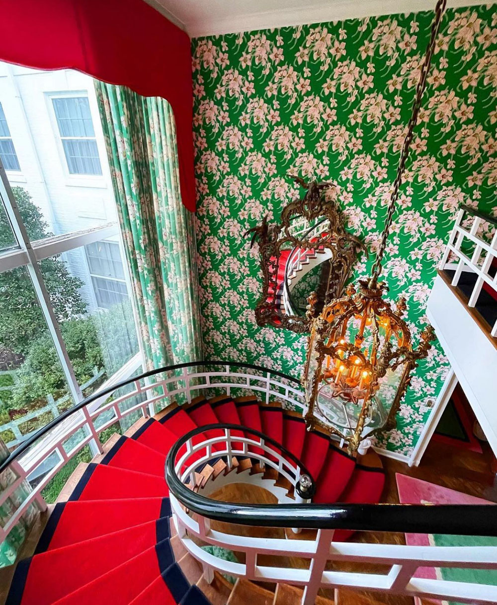 Greenbrier Hotel Elegant Colorful Interior Decor - White Sulphur Springs, West Virginia