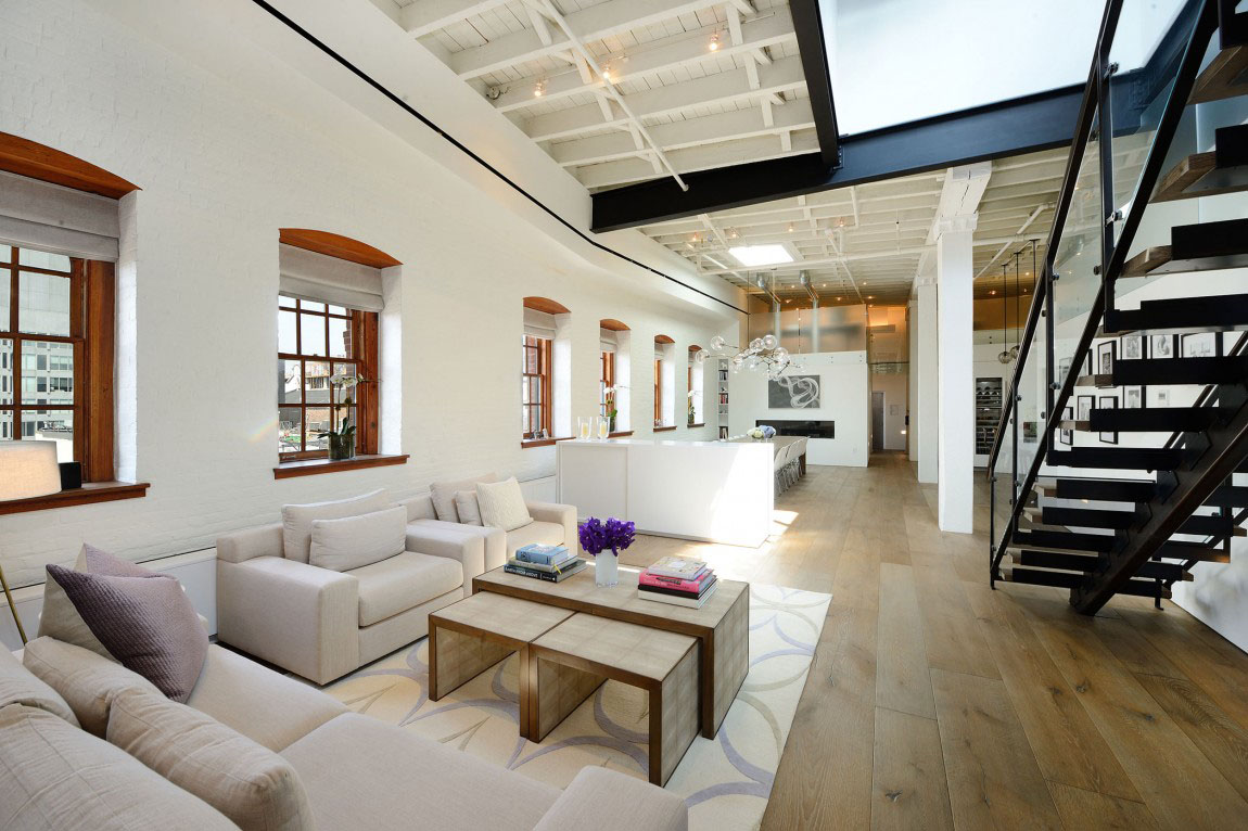 Greenwich-Street-Penthouse_2 Penthouse Loft Apartment with High Ceilings