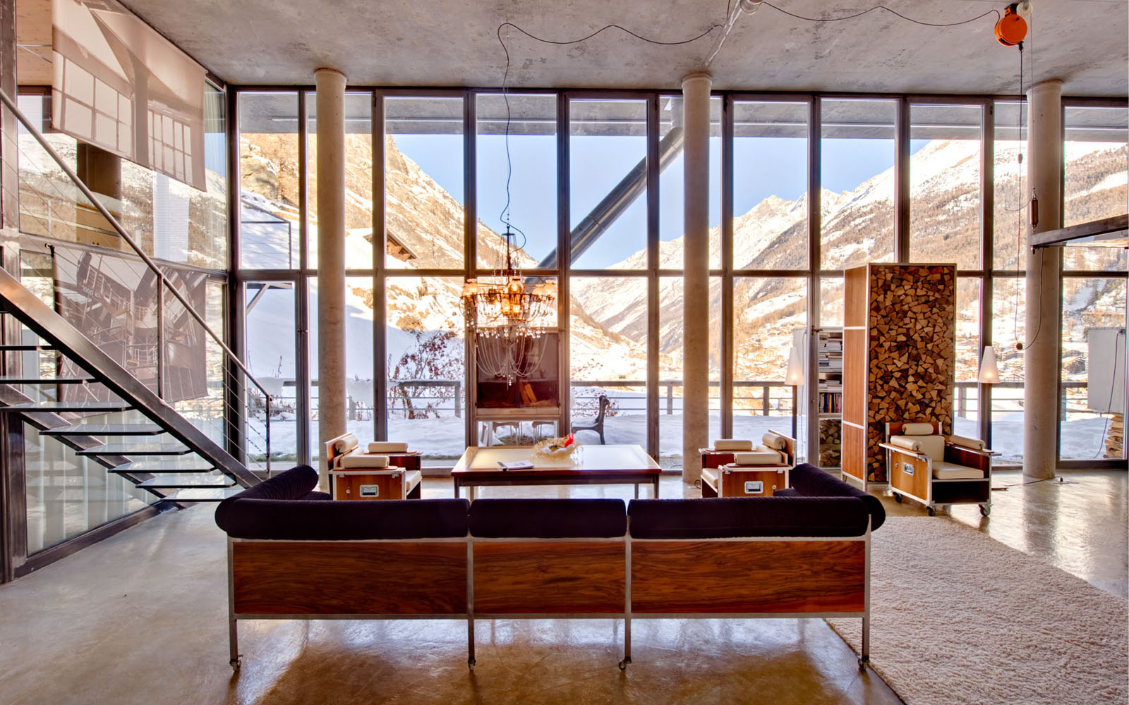 Heinz-Julen-Ultra-Contemporary-Loft_8 Modern Apartment with Mountain View in Switzerland