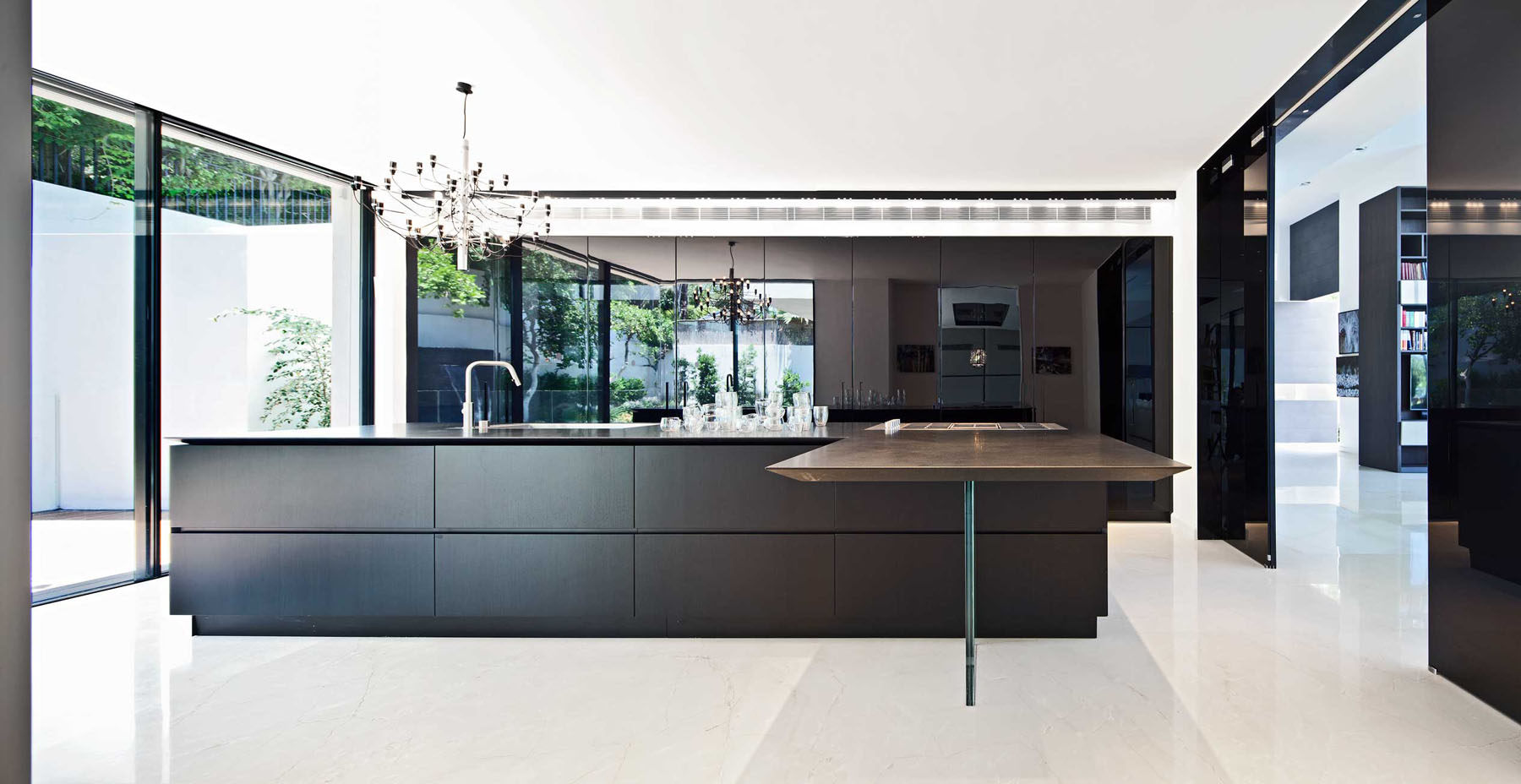 Herzliya-Cube-House_6 Minimalist Large Modern Kitchen