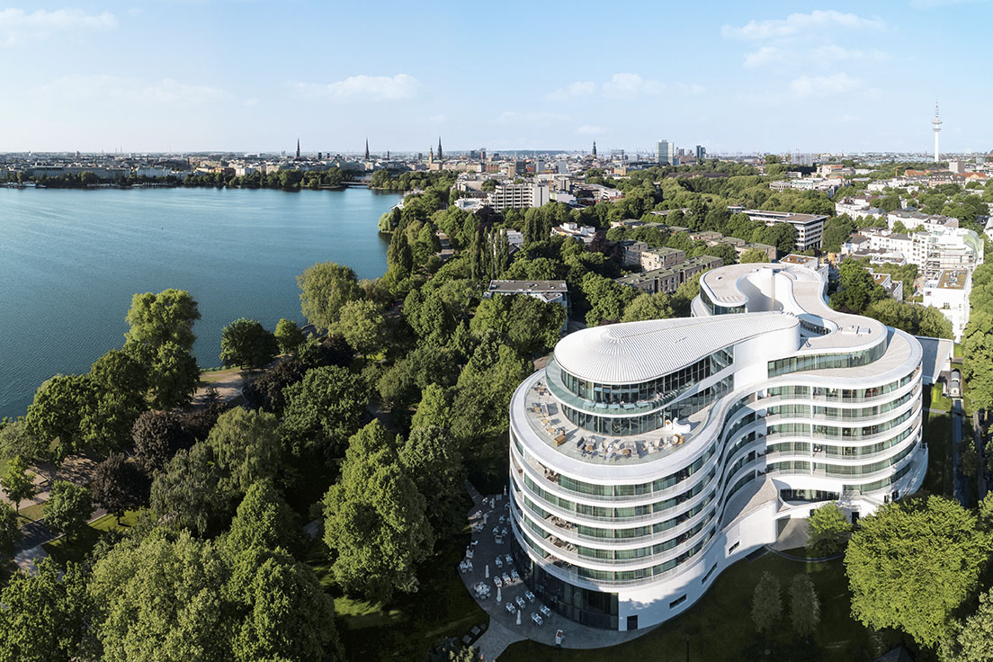 The Fontenay Hotel on Außenalster Lake - Hamburg, Germany Hotel Fontenay Hamburg Sits Elegantly on the Edge of a Lake