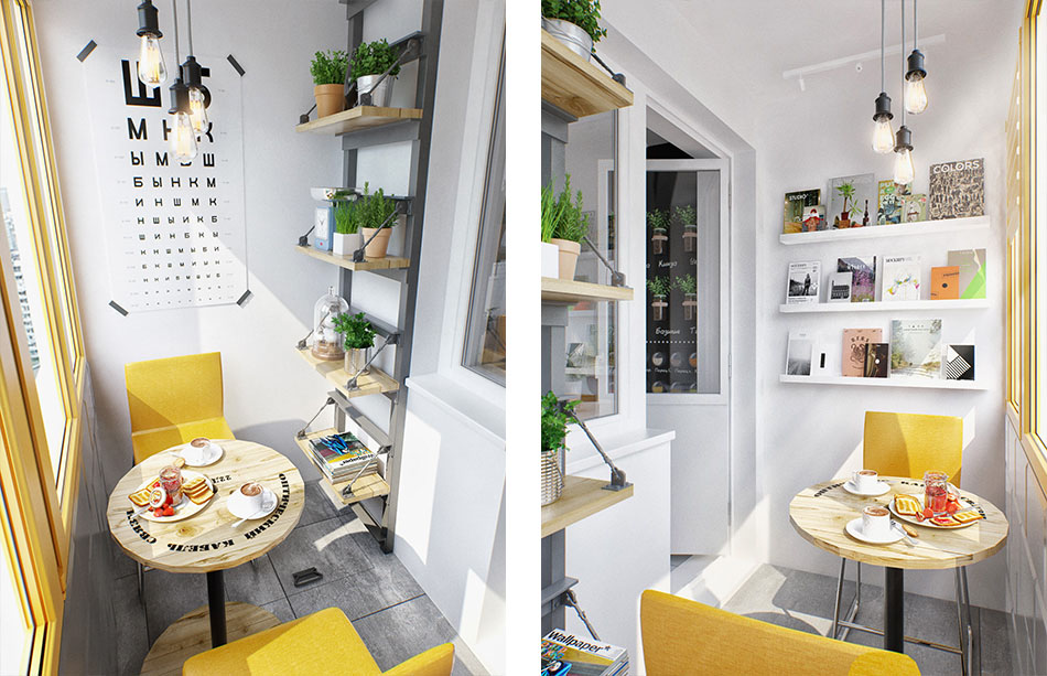 INT2-Studio-Apartment_6 Balcony Cafe Table