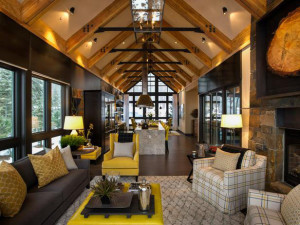 Mountain Style Rustic Living Room