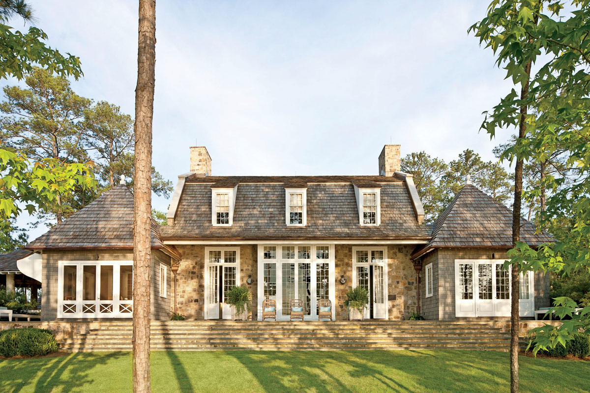 New Built Stone Cottage Inspired by Early American Colonial Architecture