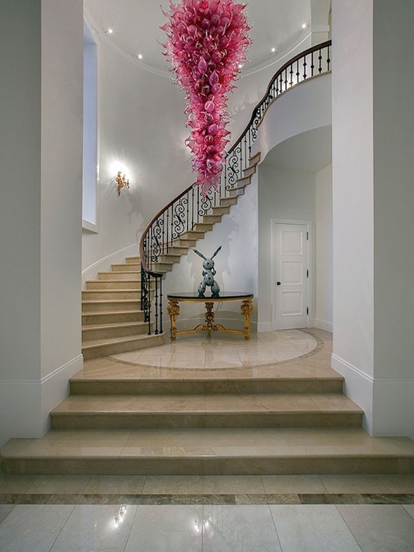 Las-Vegas-Manor_5 Elegant Grand Spiral Staircase