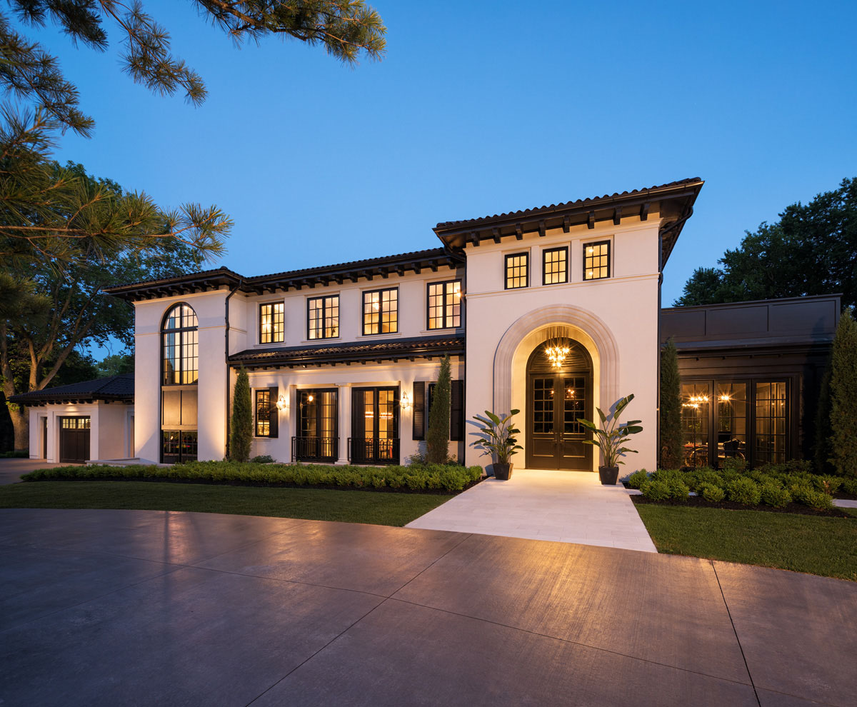 Modern Mansion Blends Classic Hollywood with Italian Elegance - Edina, Minnesota