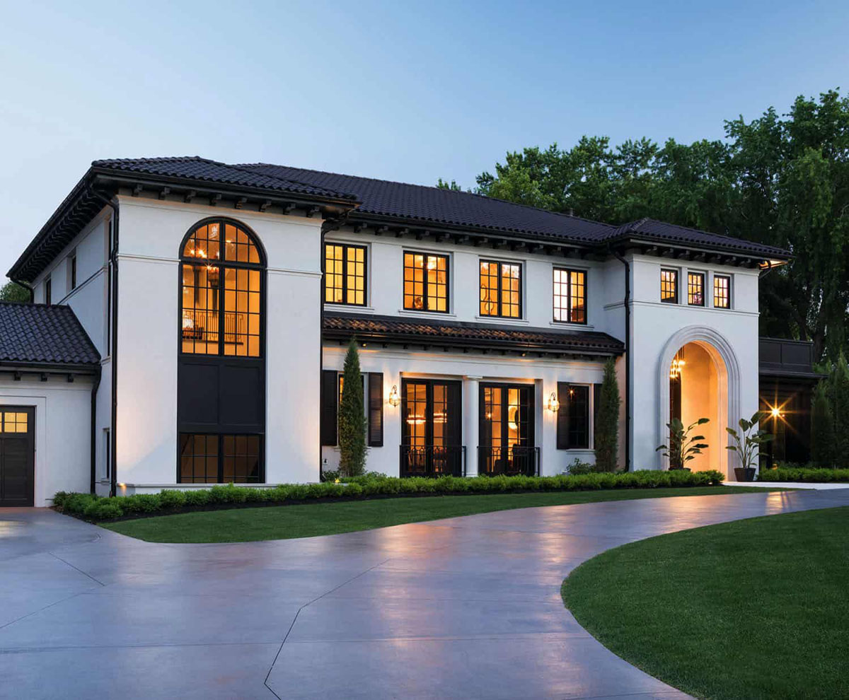 Modern Mansion Blends Classic Hollywood with Italian Elegance - Edina, Minnesota